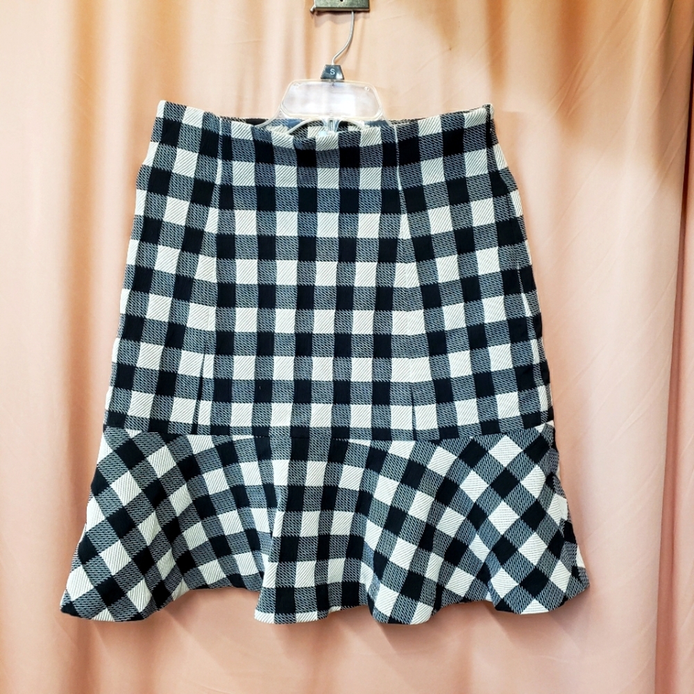 Tracy Reese Checkered Skirt